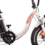 DJ Folding Step Thru Bike  (WHITE)