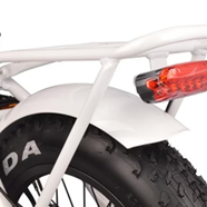 DJ Folding Step Thru Bike  (WHITE)